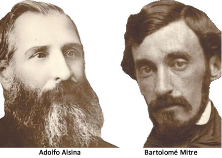 Adolfo Alsina  Bartolomé Mitre